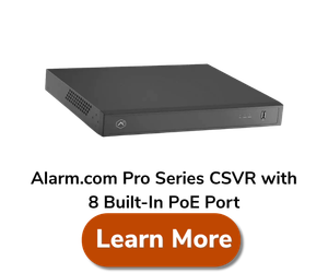 Alarm.com Pro Series CSVR with 8 Built-In PoE Port (3TB HDD)